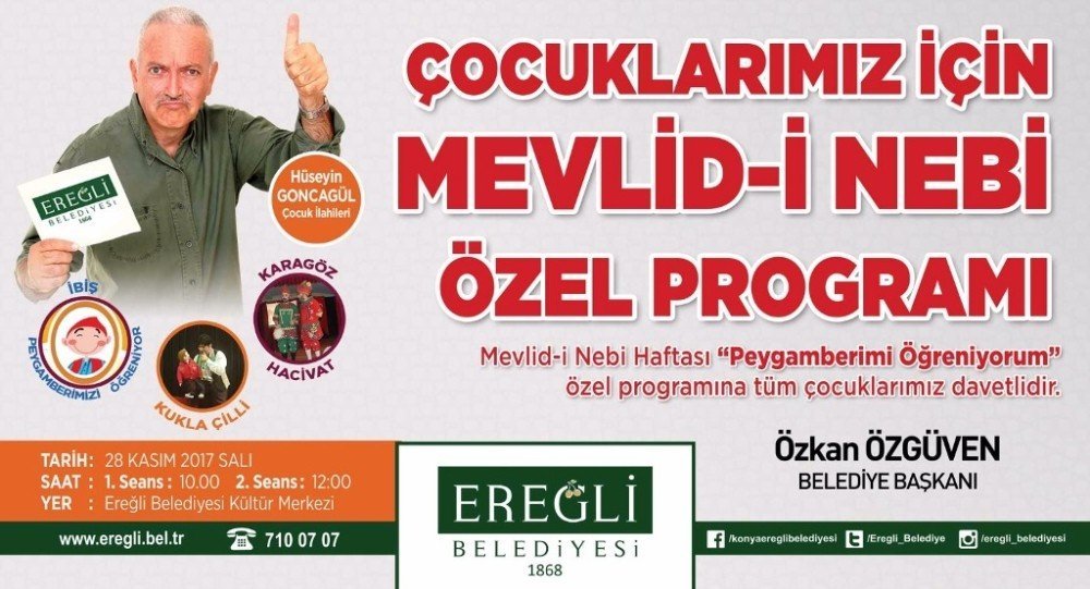 Ereğli Belediyesi "Peygamberimi Öğreniyorum" adlı çocuk tiyatrosu düzenliyor