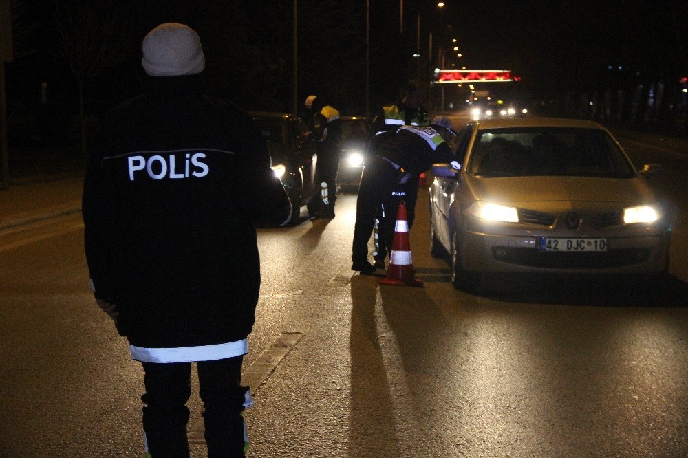 Konya’da 26 alkollü sürücüye yaklaşık 70 bin lira ceza