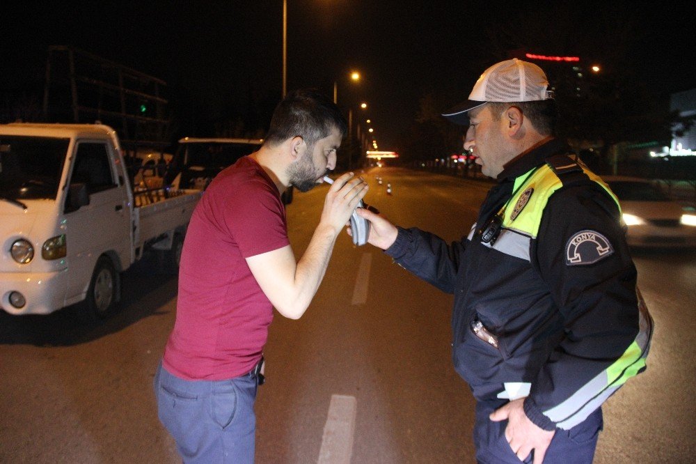 Konya’da 26 alkollü sürücüye yaklaşık 70 bin lira ceza