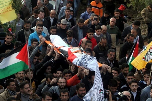 Nablus'ta cenaze törenine gaz bombalı müdahale 4