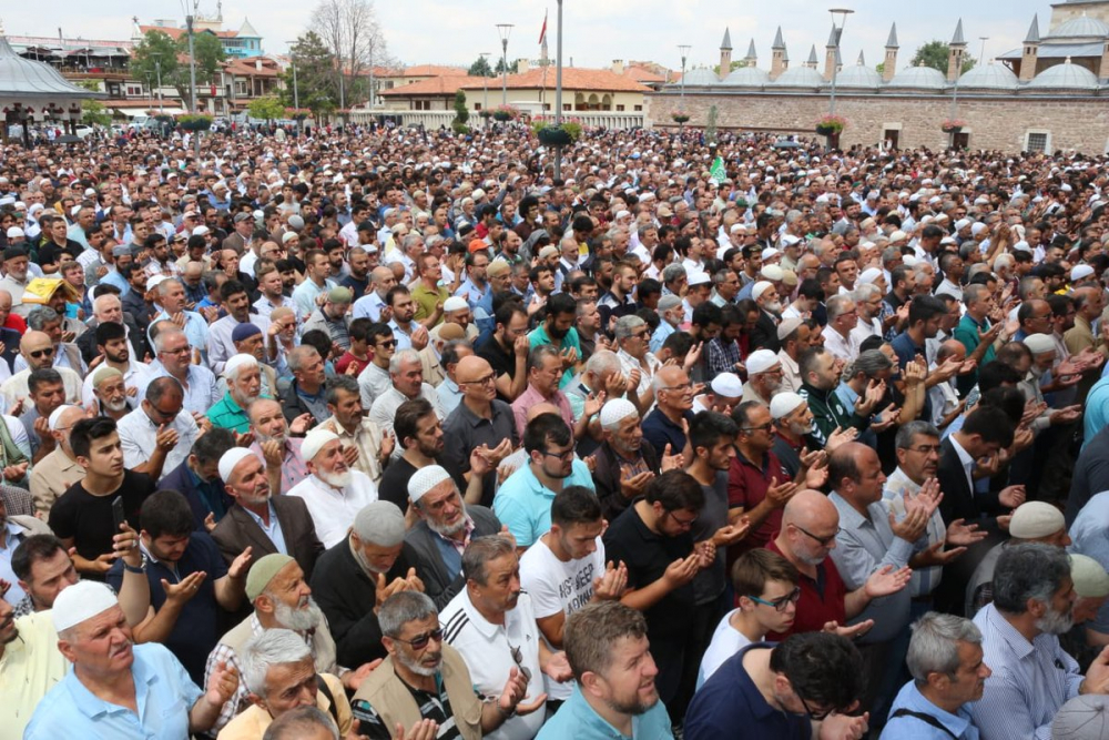 Konya’da Mursi için gıyabi cenaze namazı kılındı 8