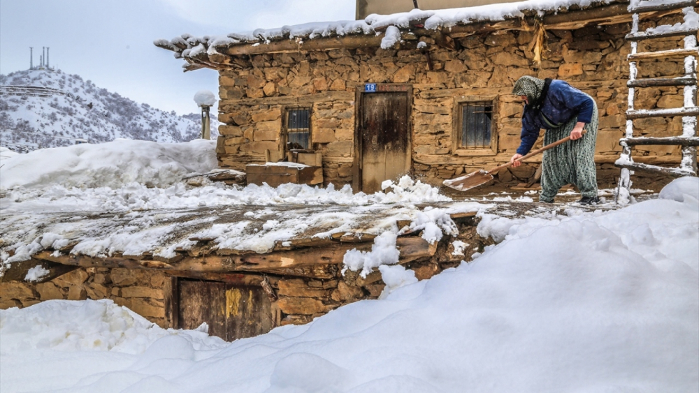 Konya'nın Hadim ilçesinde kar yağışı etkili oldu 7