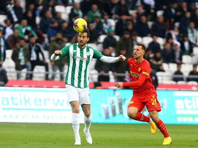 Konyaspor-Göztepe maçından kareler 14