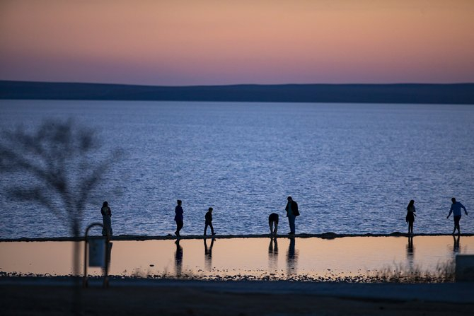Tuz Gölü'nde gün batımı 3