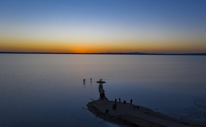 Tuz Gölü'nde gün batımı 9