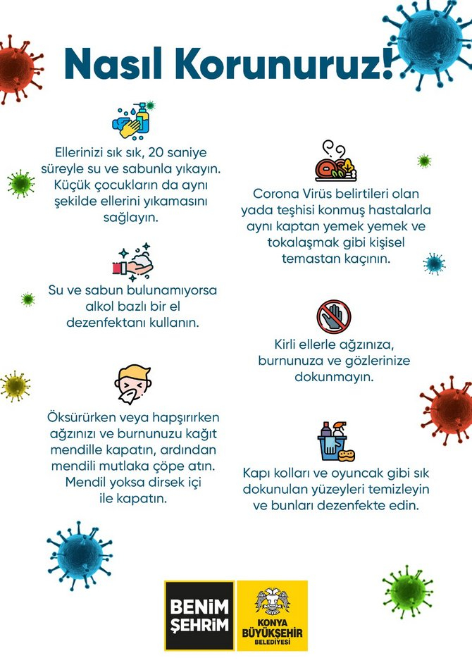 Konya Büyükşehir’den koronavirüs tedbirleri! 18