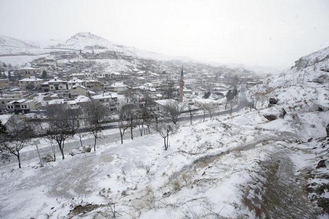 Konya'da kar yağışı etkili oldu 5