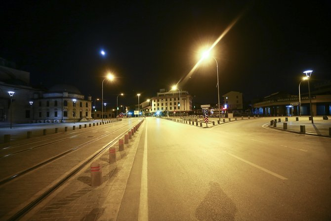Konya sokağa çıkma yasağının ardından sokaklar boşaldı 16