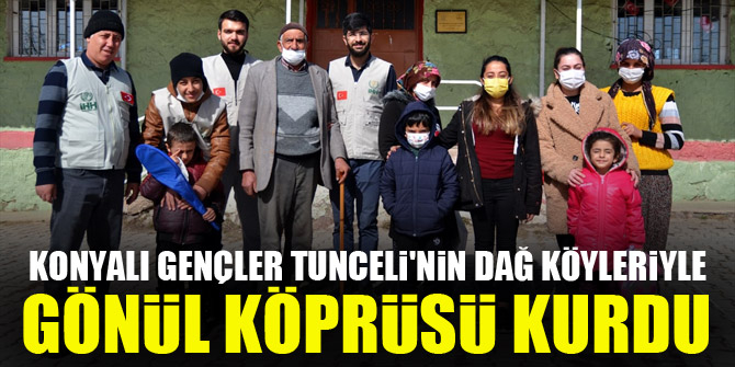 Konyalı gençler Tunceli'de gönül köprüsü kurdu 1