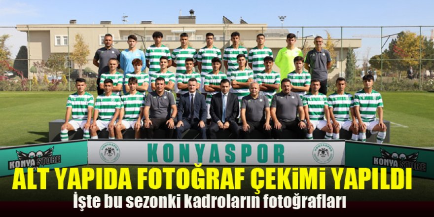Konyaspor alt yapısında fotoğraf çekimi yapıldı. İşte kadro fotoğrafları