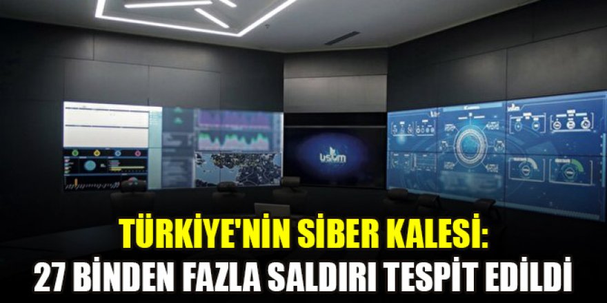 Türkiye'nin siber kalesi: 27 binden fazla saldırı tespit edildi