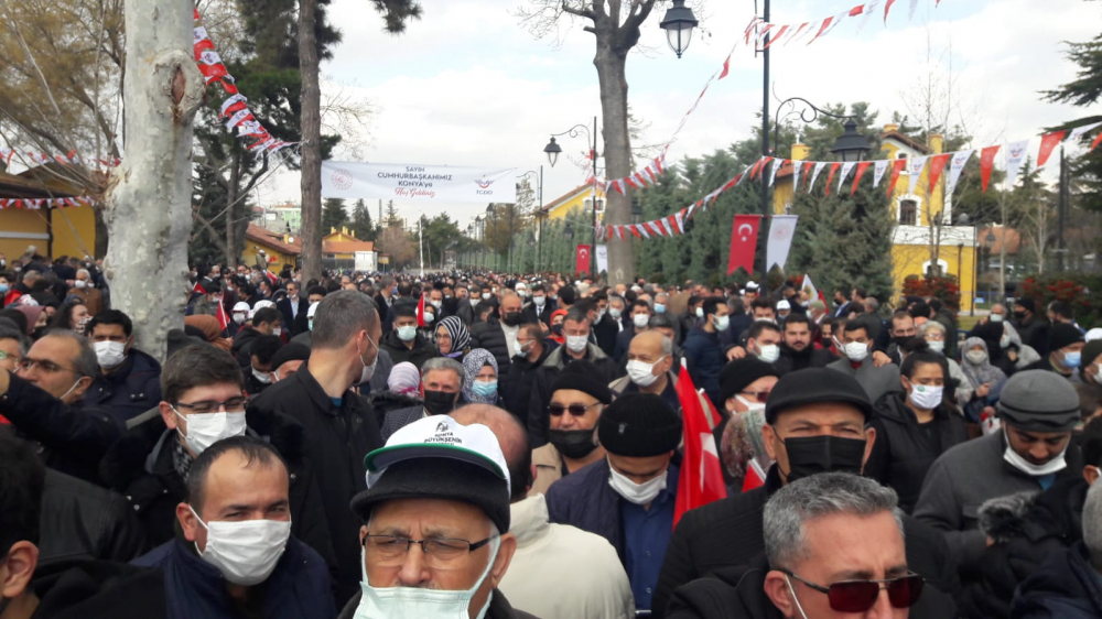 Cumhurbaşkanı Erdoğan'a Konya'da sevgi seli 16
