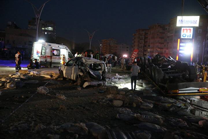 Mardin'deki kaza felaketinin boyutunu gösteren kareler 5
