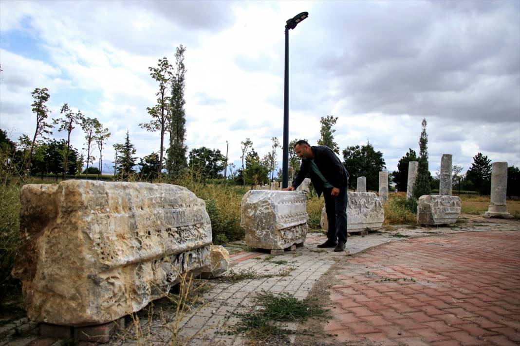 Konya'daki açık hava müzesinde çalışmalar sürüyor! 'Arkeopark'ta sergilenecek 9