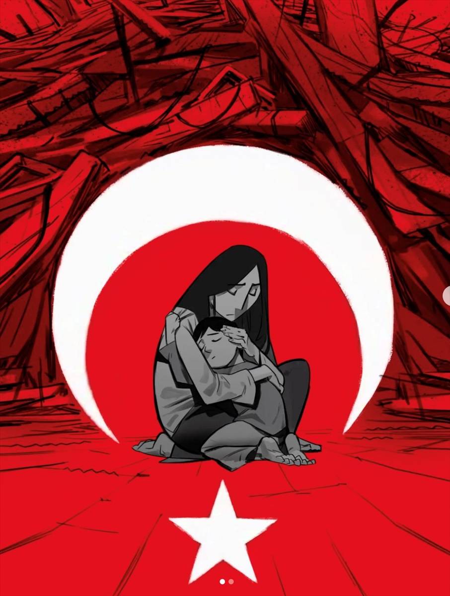 Türk ve yabancı illüstratörler, son çizimlerini Türkiye'deki depremzedeler için yaptı 1