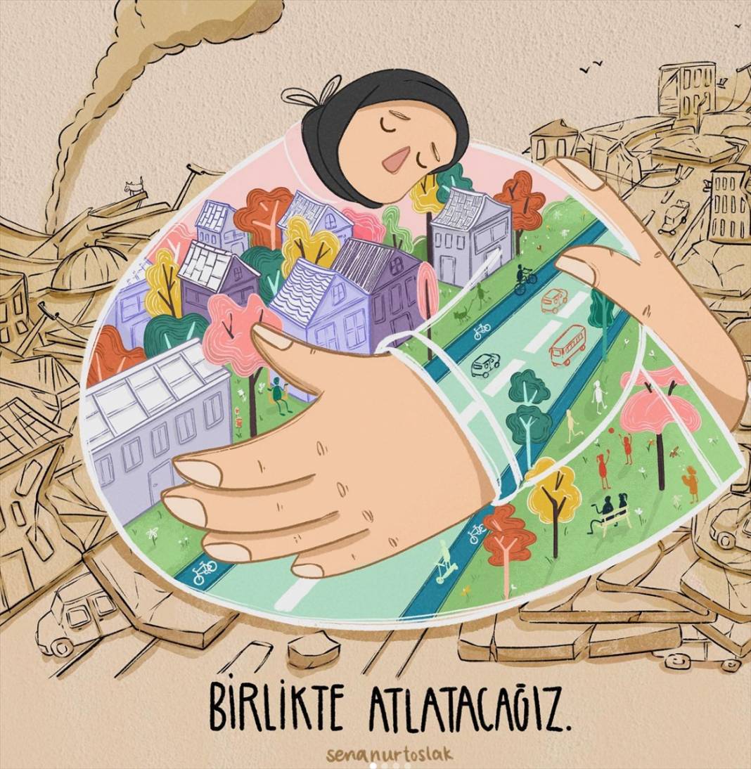 Türk ve yabancı illüstratörler, son çizimlerini Türkiye'deki depremzedeler için yaptı 6