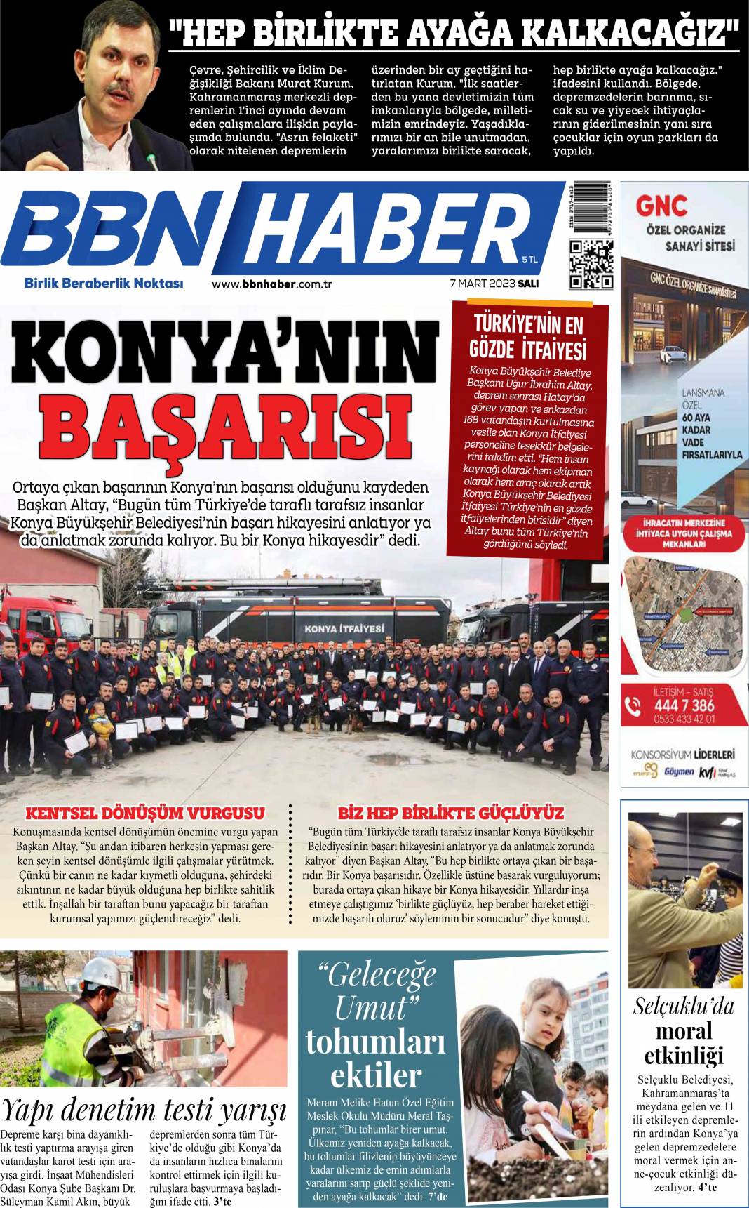 Konya gazeteleri 7 Mart'ta ne yazdı 10