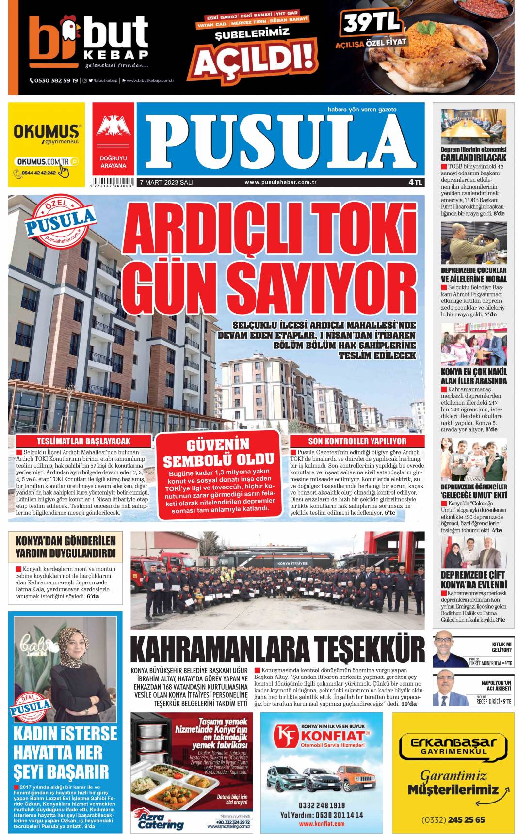 Konya gazeteleri 7 Mart'ta ne yazdı 4