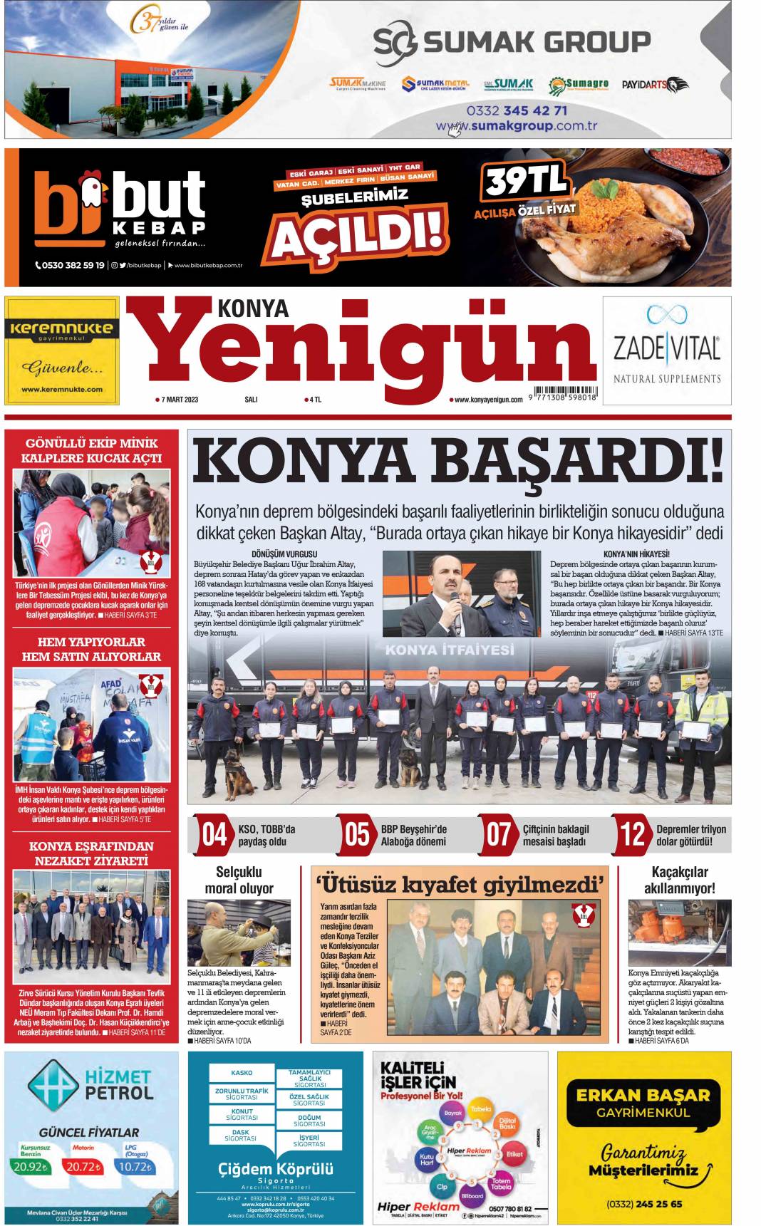 Konya gazeteleri 7 Mart'ta ne yazdı 6