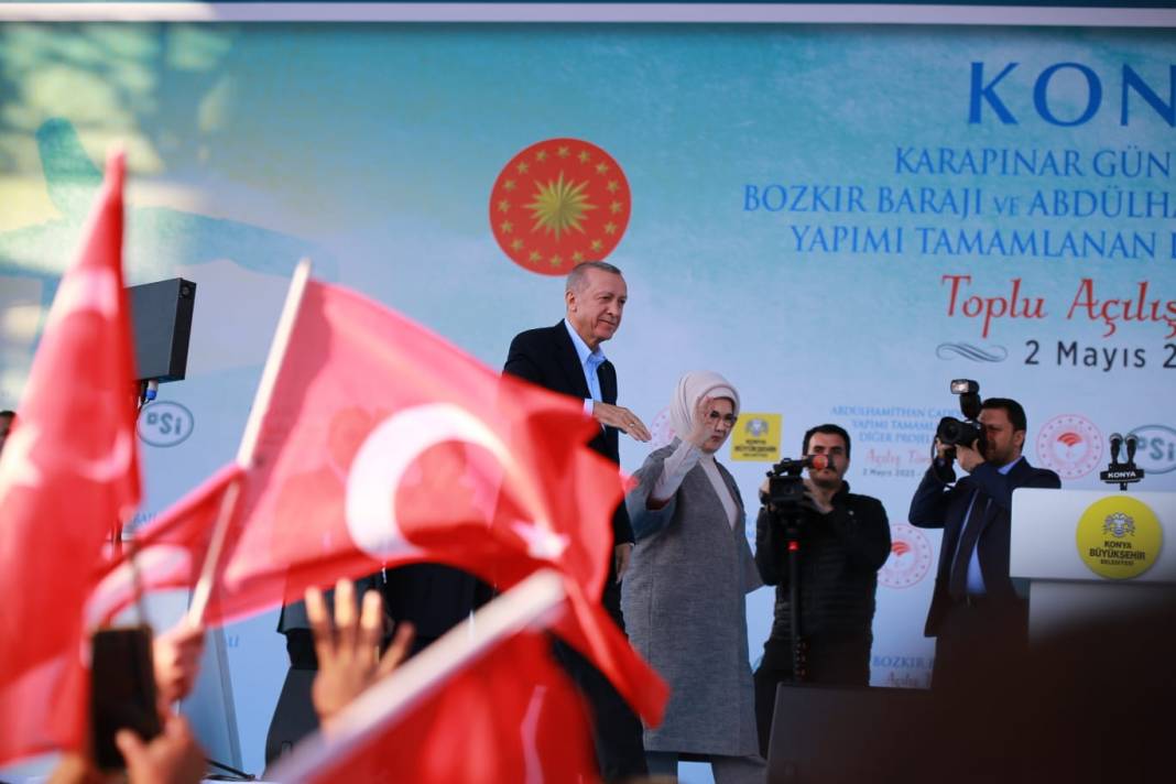 Cumhurbaşkanı Erdoğan'ın Büyük Konya Mitinginden kareler 12