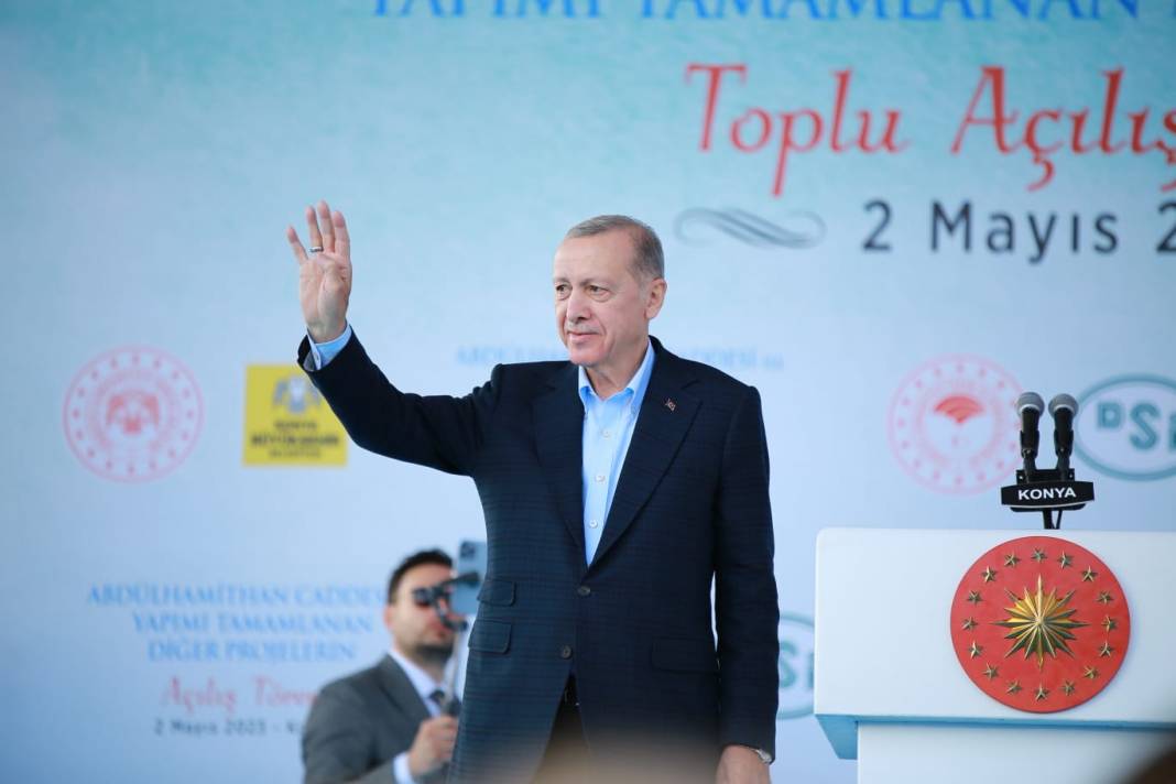 Cumhurbaşkanı Erdoğan'ın Büyük Konya Mitinginden kareler 16