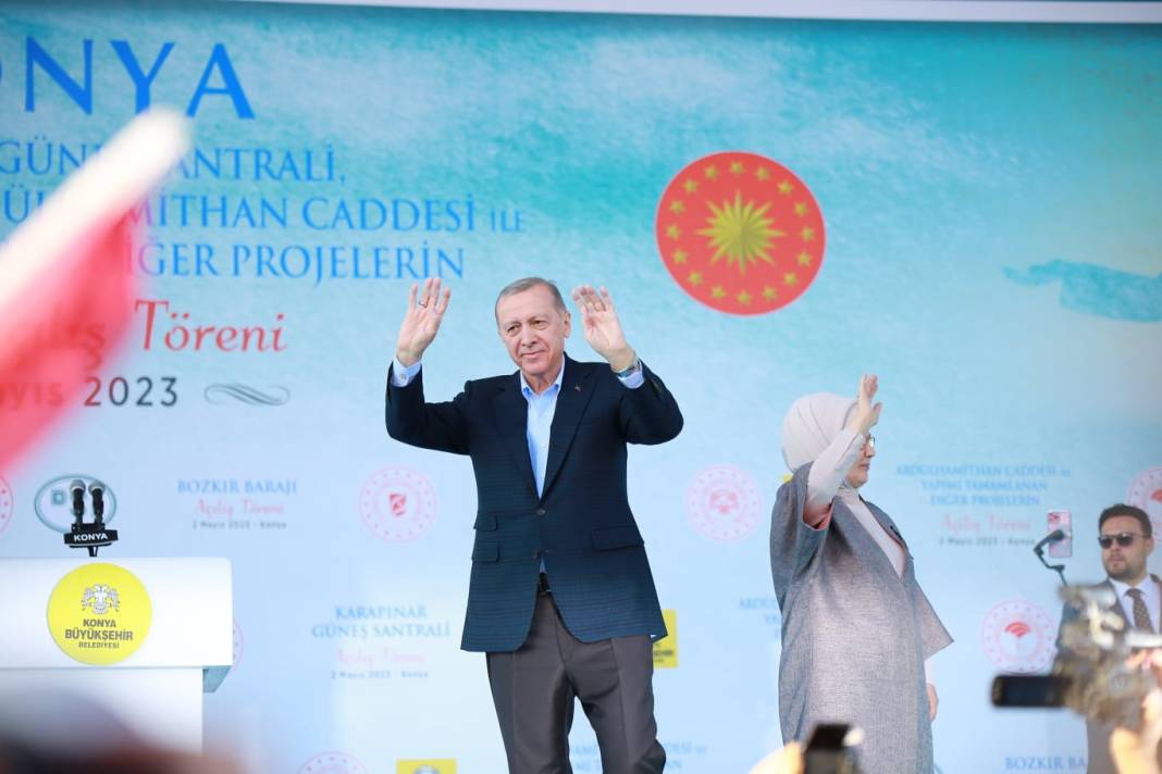 Cumhurbaşkanı Erdoğan'ın Büyük Konya Mitinginden kareler 17