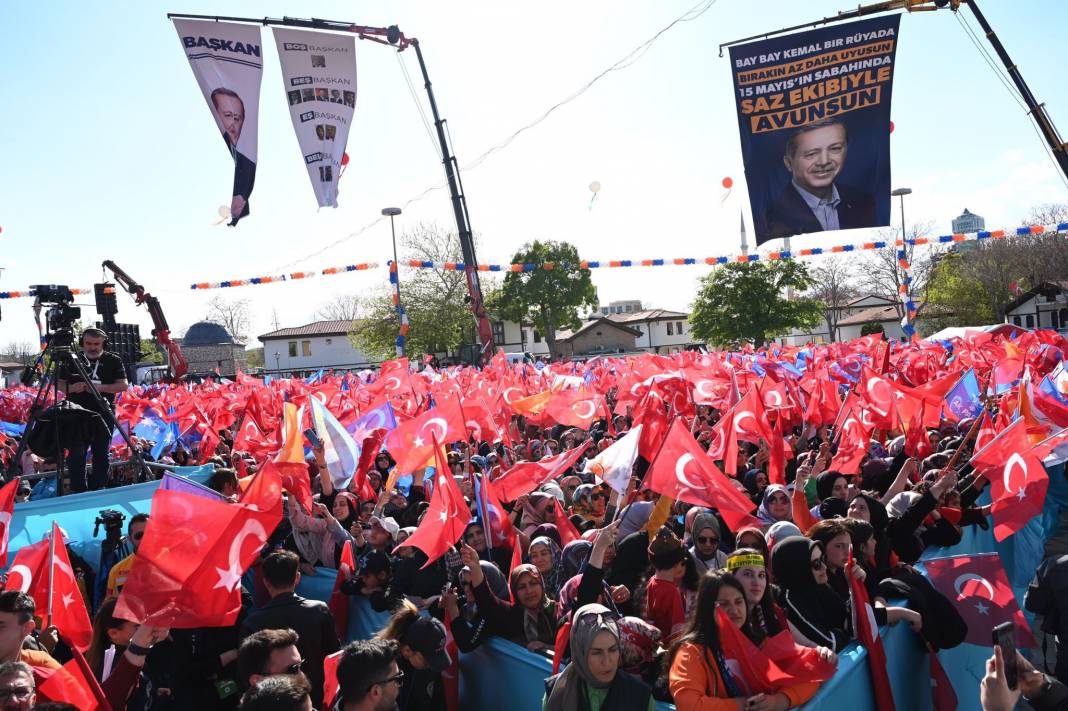 Cumhurbaşkanı Erdoğan'ın Büyük Konya Mitinginden kareler 3