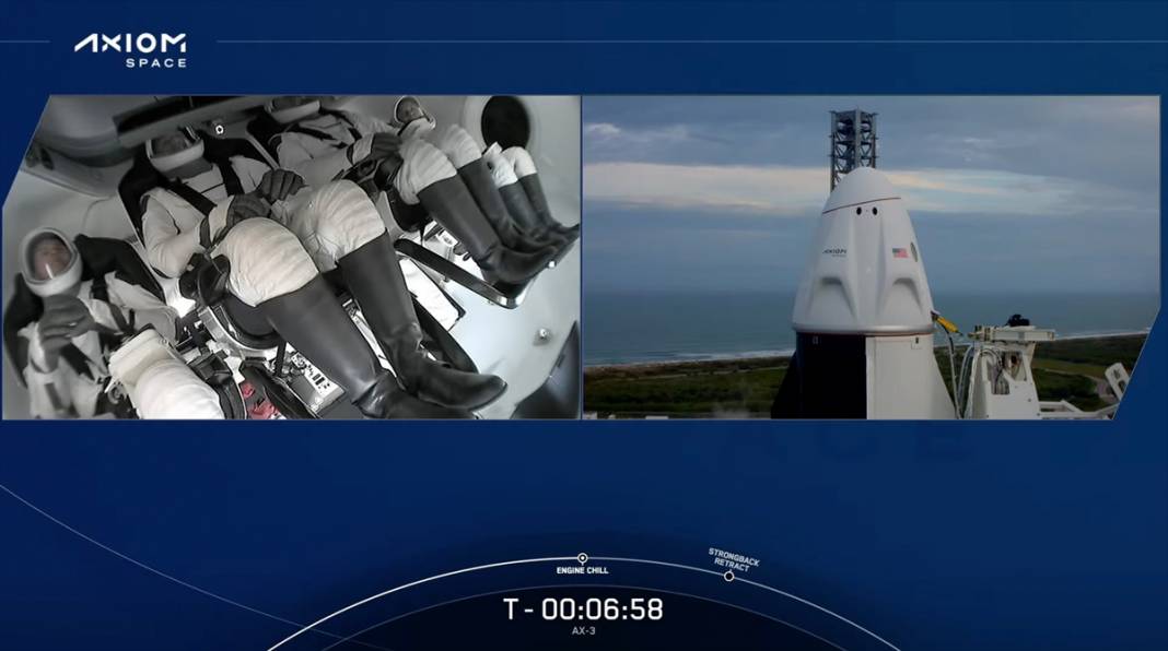 Türkiye'nin ilk uzay yolcusu Gezeravcı'nın yer aldığı Ax-3 misyonunun yolculuğu başladı 7