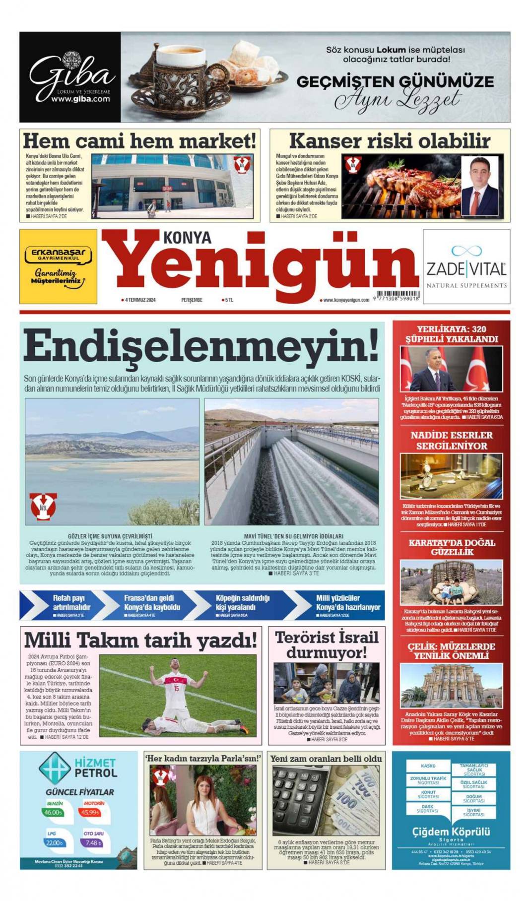 Konya'da günün gazete manşetleri (4 Temmuz 2024) 4