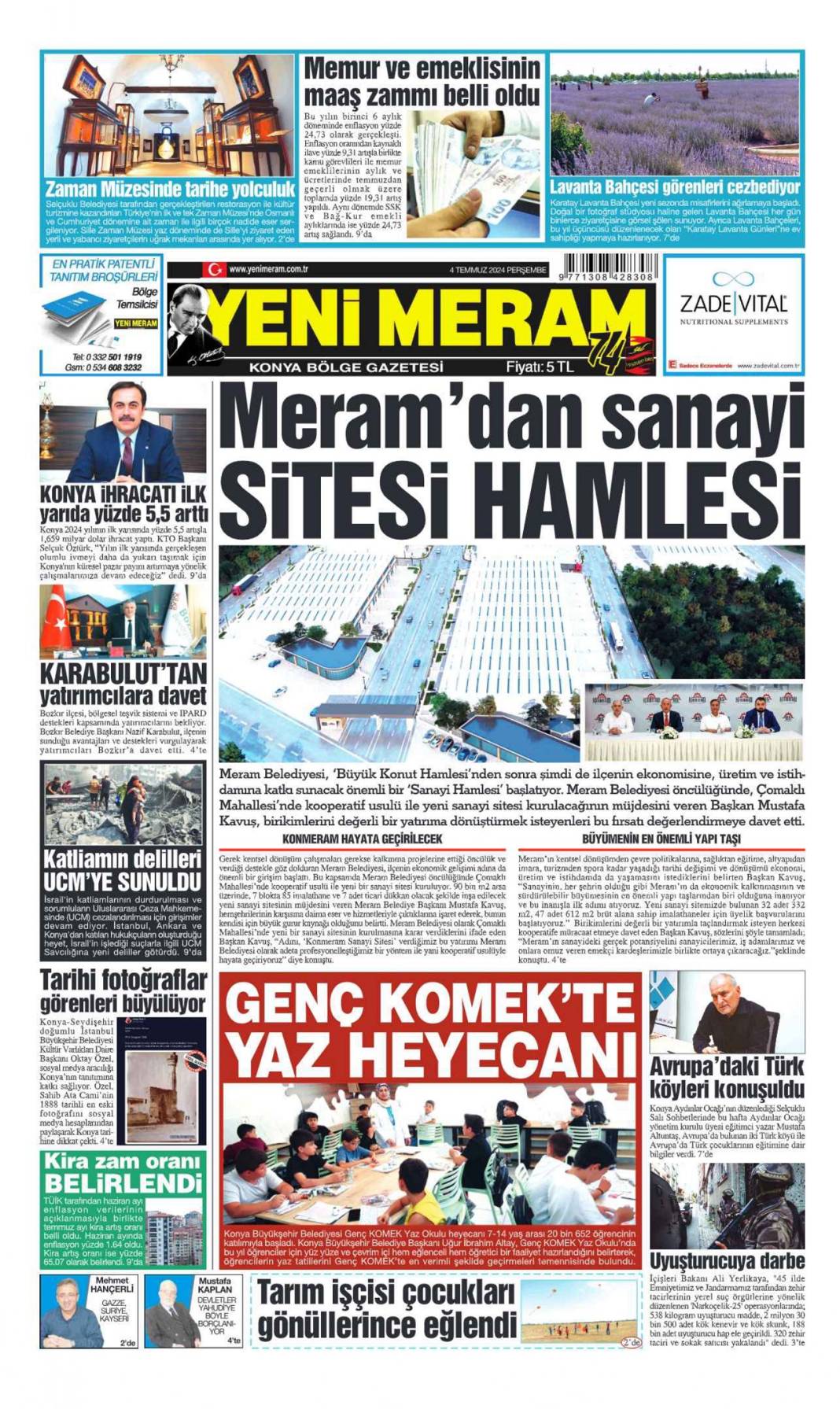 Konya'da günün gazete manşetleri (4 Temmuz 2024) 9