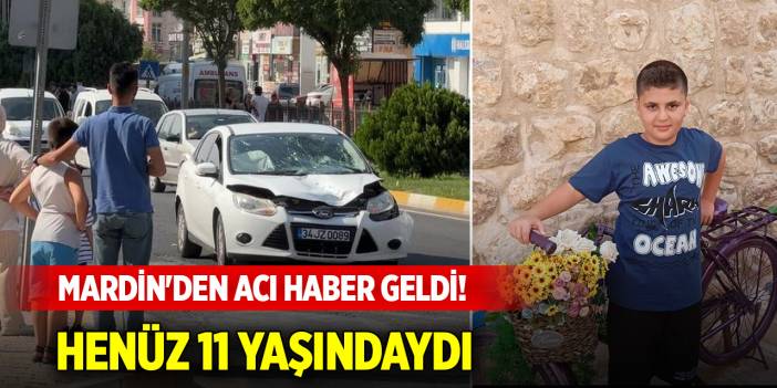 Mardin'den acı haber geldi! Arkadaşından sonra 11 yaşındaki Orhan Kemal hayatını kaybetti