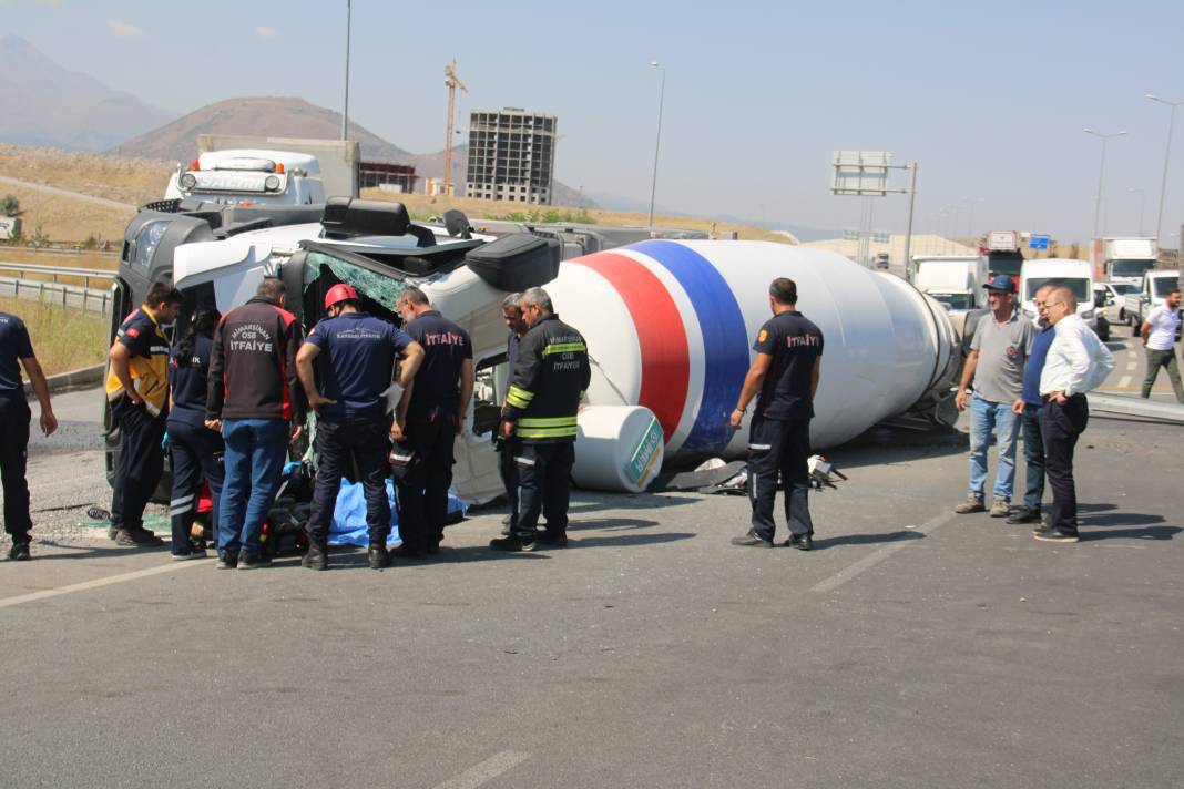 Kayseri'de beton mikseri can aldı! 3