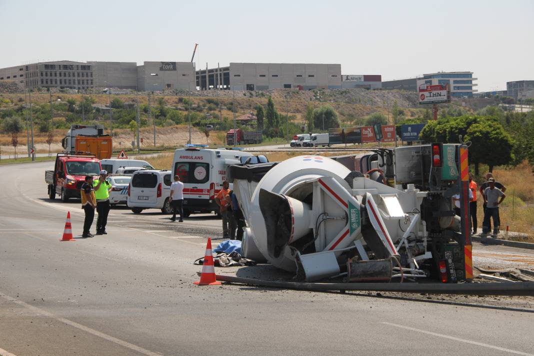 Kayseri'de beton mikseri can aldı! 7