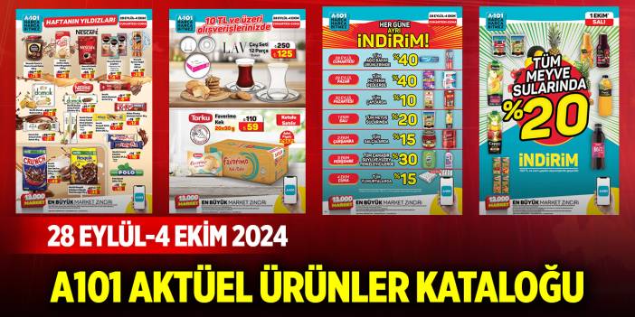 A101 Aktüel Ürünler kataloğu (28 Eylül-4 Ekim 2024)