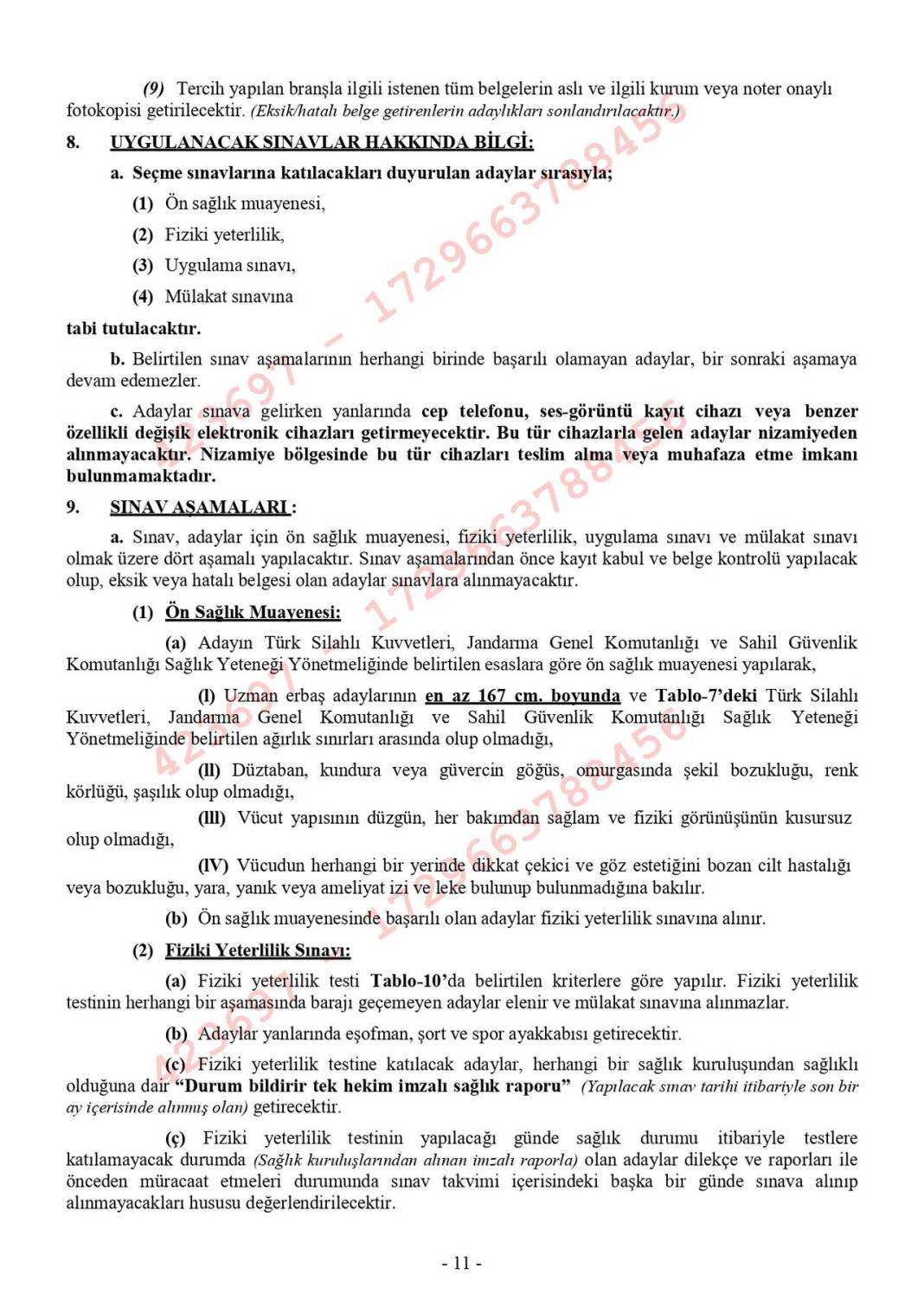 Jandarma uzman erbaş alımı 2025 kılavuzu 12