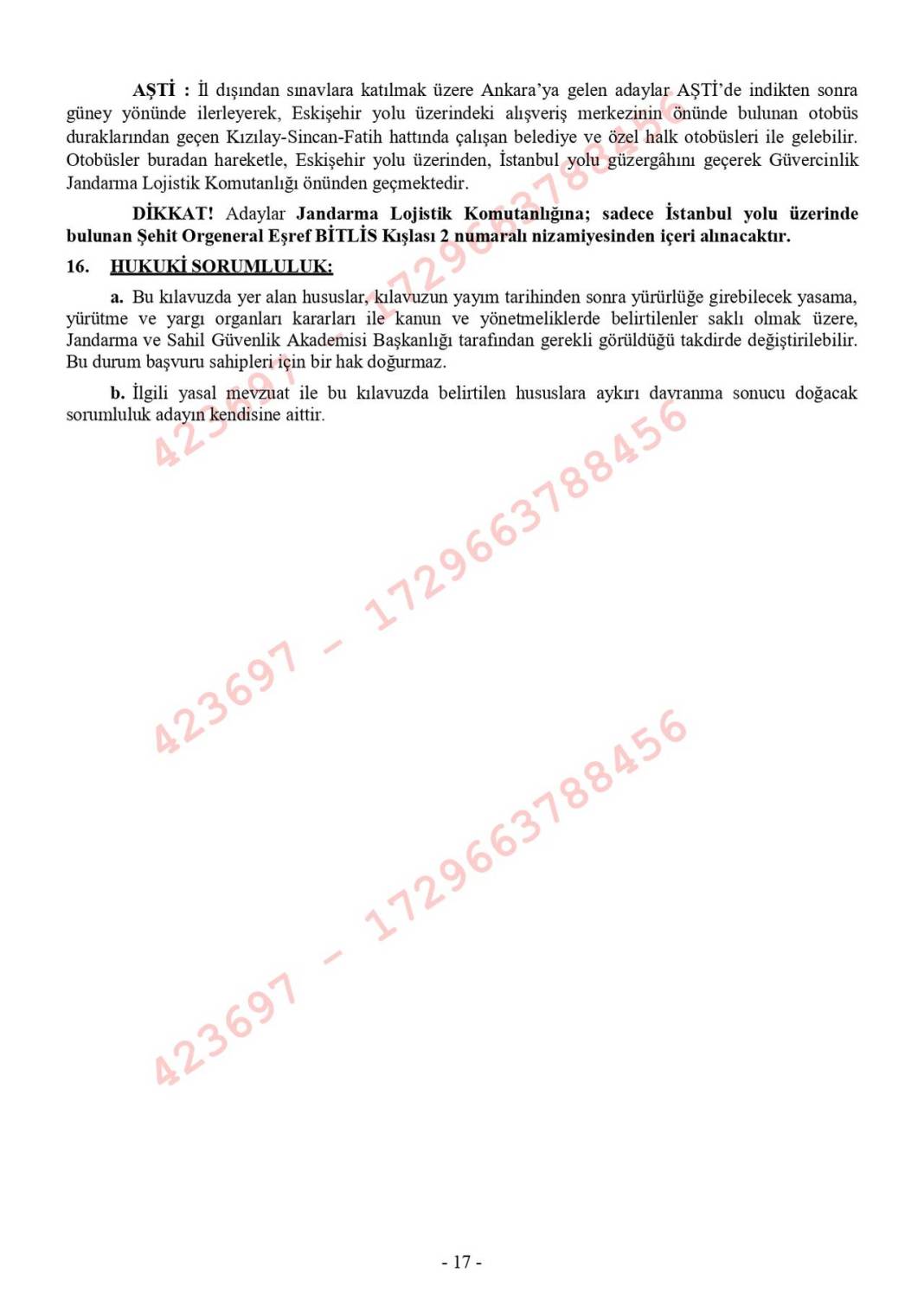 Jandarma uzman erbaş alımı 2025 kılavuzu 18