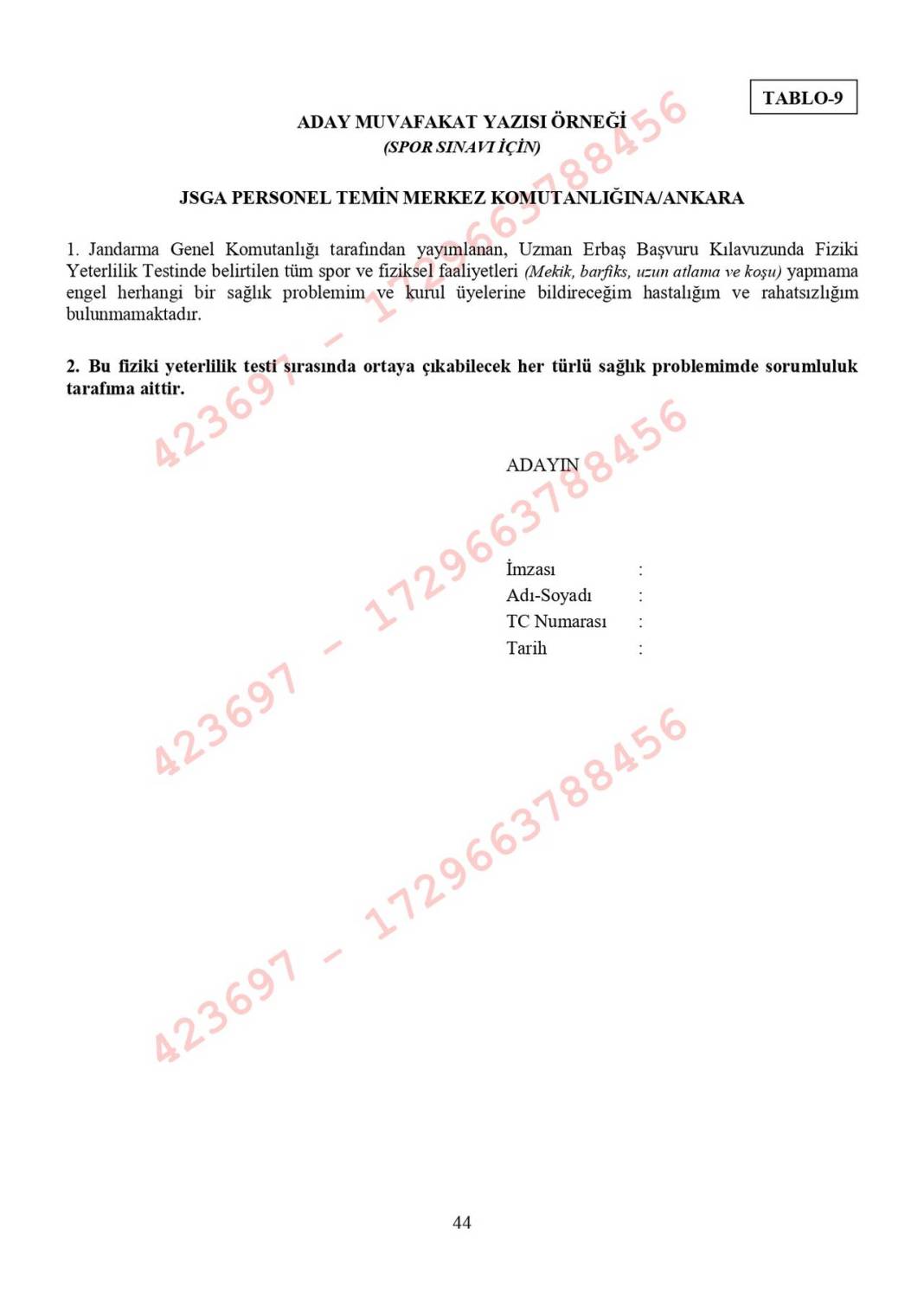 Jandarma uzman erbaş alımı 2025 kılavuzu 45