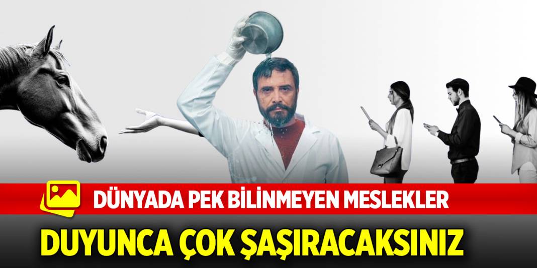 Dünyada pek bilinmeyen meslekler! Duyunca çok şaşıracaksınız 1