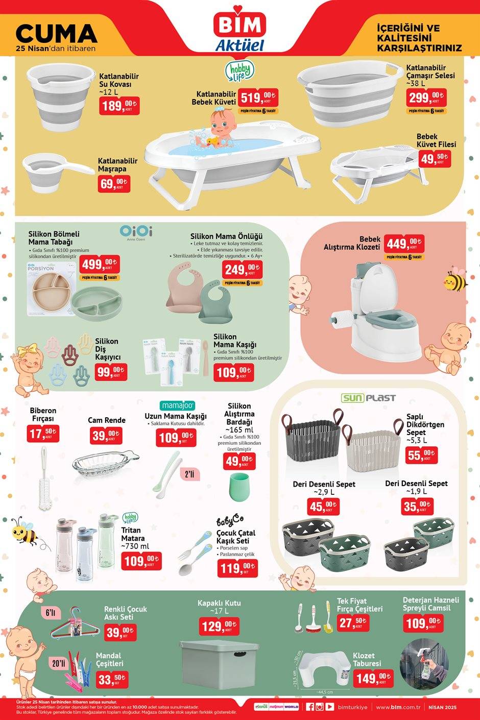 BİM aktüel ürünler kataloğu... 25 Nisan 2025 Cuma 2