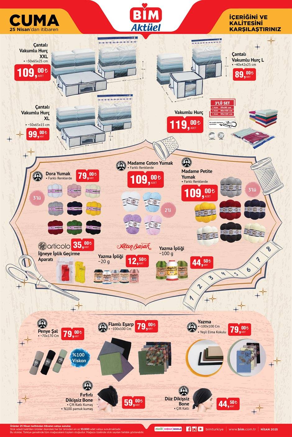 BİM aktüel ürünler kataloğu... 25 Nisan 2025 Cuma 5