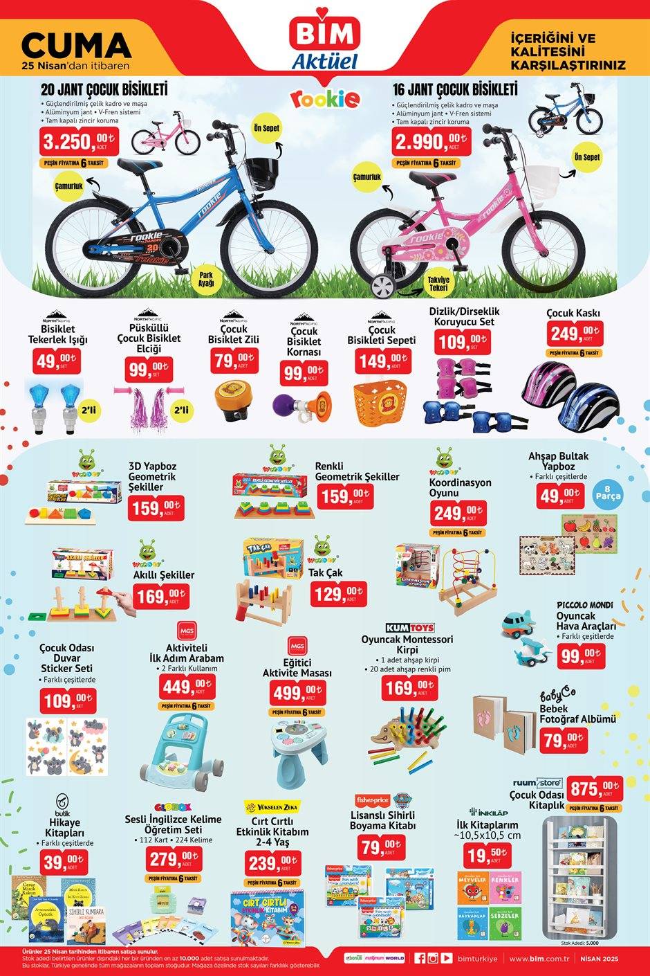 BİM aktüel ürünler kataloğu... 25 Nisan 2025 Cuma 6