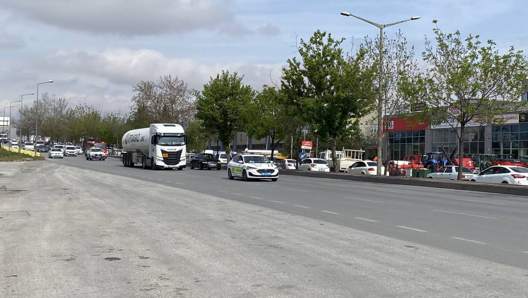 Konya'da LNG dolu tankerde patlama paniği 1