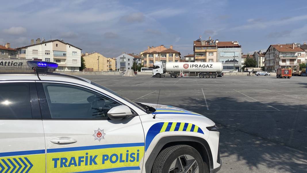 Konya'da LNG dolu tankerde patlama paniği 4