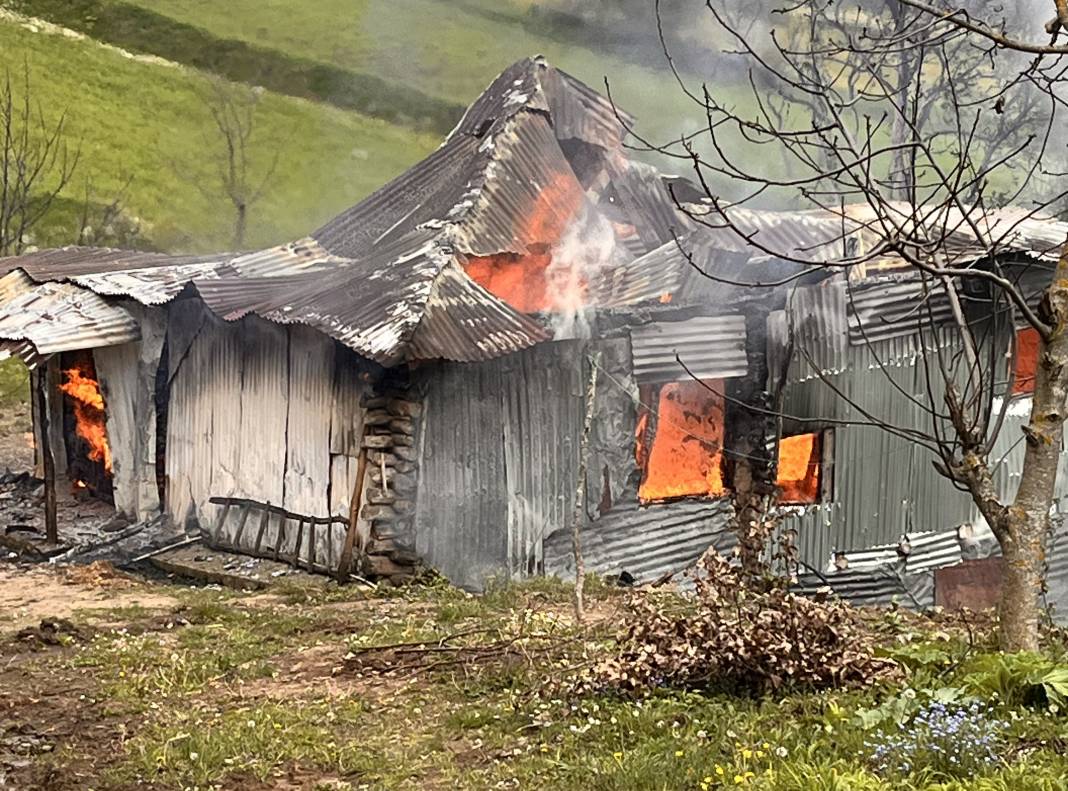Yaşlı adamın evi, çıkan yangında küle döndü 2