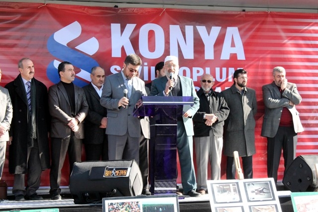 Konya'da STK'lar Suriye'deki katliamı protesto etti 1