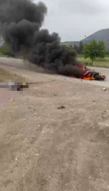 Motosiklet sürücüsünün, annesinin feryadı yürekleri dağladı 1