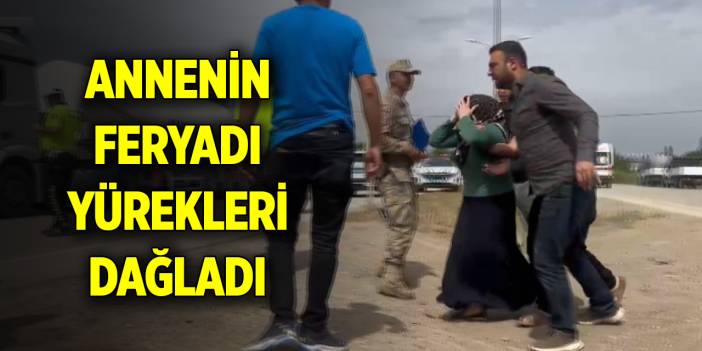 Motosiklet sürücüsünün, annesinin feryadı yürekleri dağladı