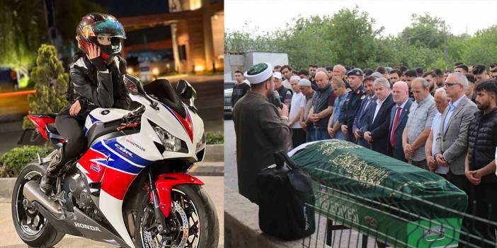 Motosiklet tutkunu genç kadın, son yolculuğuna uğurlandı