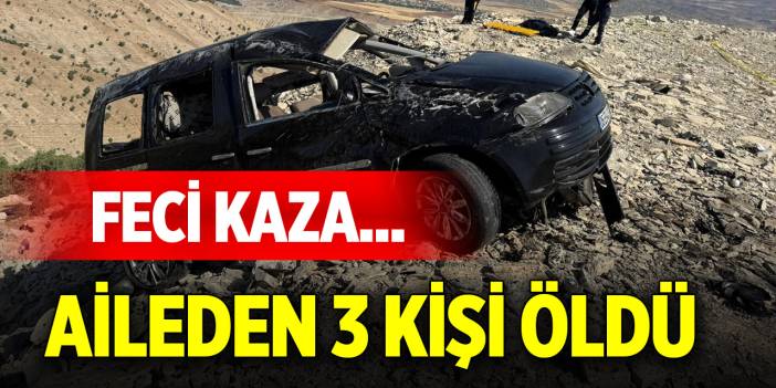 Hafif ticari araç şarampole devrildi: Aileden 3 kişi öldü, 2'si ağır 3 kişi yaralandı