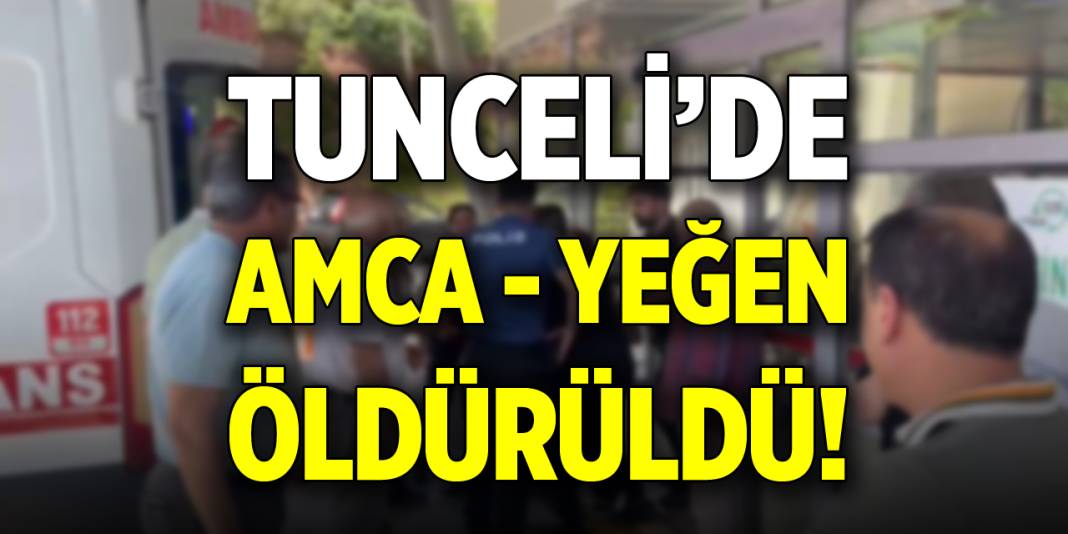 Tunceli’de amca- yeğen öldürüldü! 1